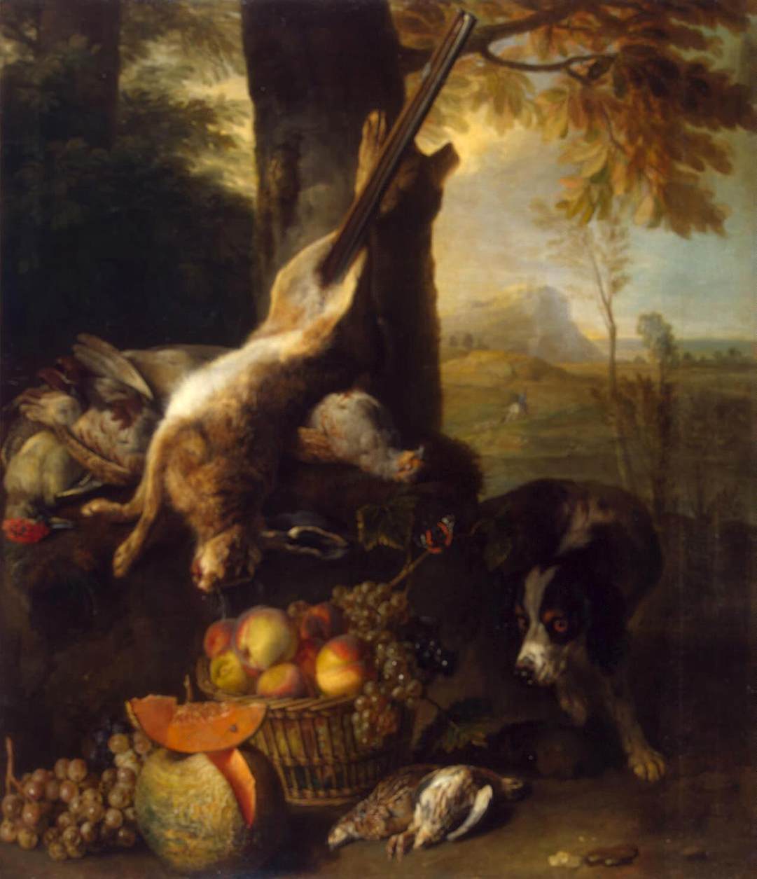 Still-Life with Dead Hare and Fruit by DESPORTES, Alexandre-François