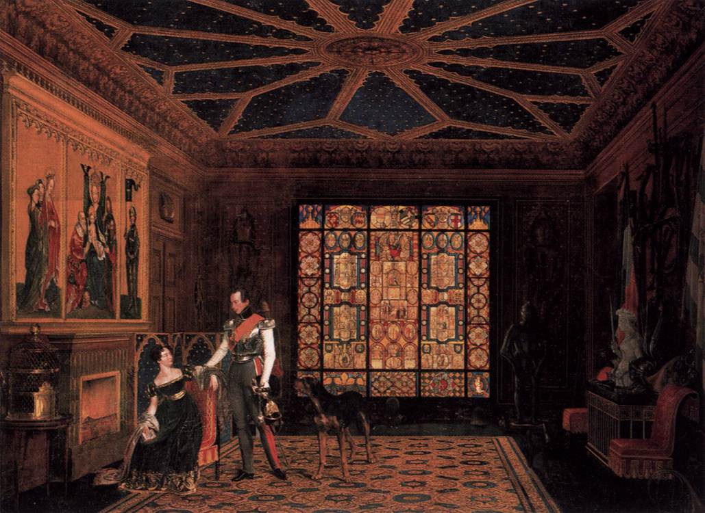 Armour Room in the Palace of Prince Frederick of Prussia by ZIMMERMANN, Carl Friedrich