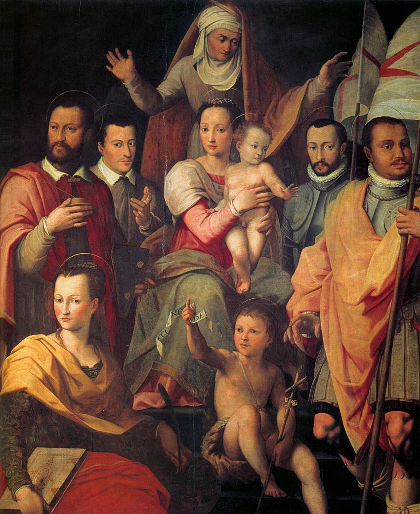 Virgin and Child with St Anne and Members of the Medici Family as Saints by