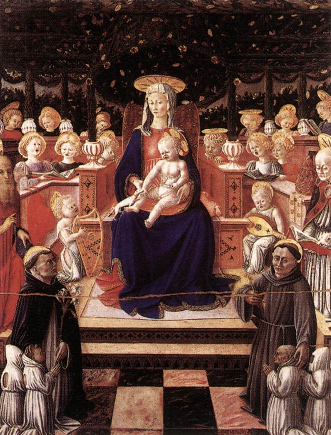 Virgin and Child with Saints (detail) by BOCCATI, Giovanni di Piermatteo