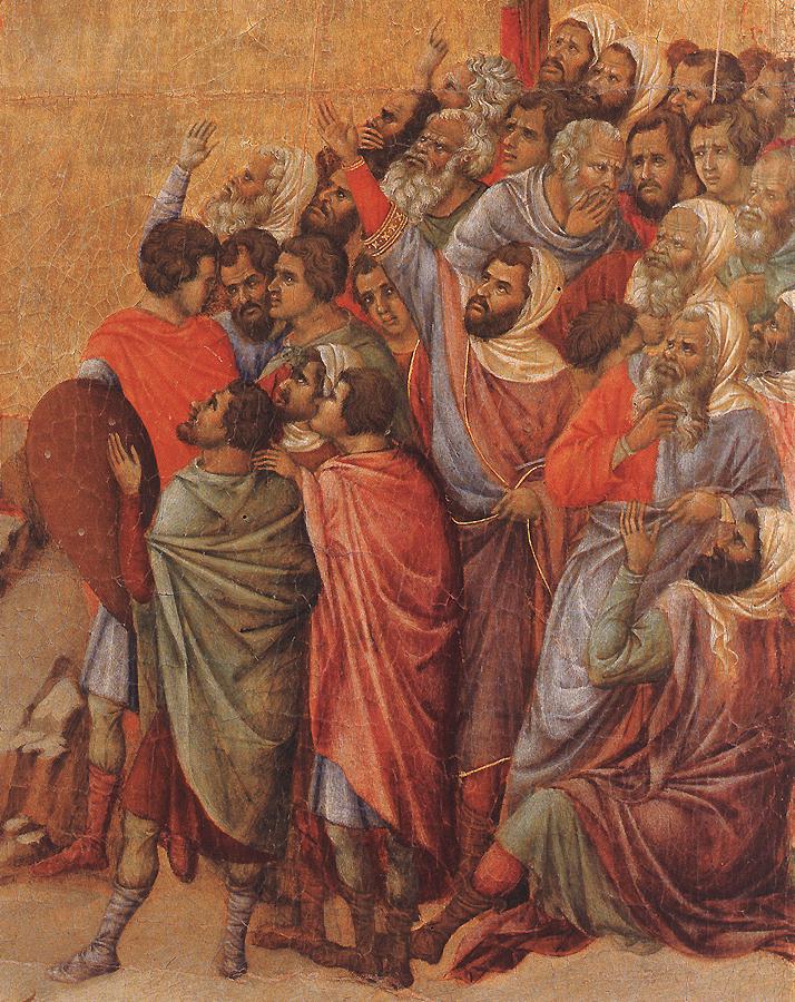 Crucifixion (detail) by DUCCIO di Buoninsegna