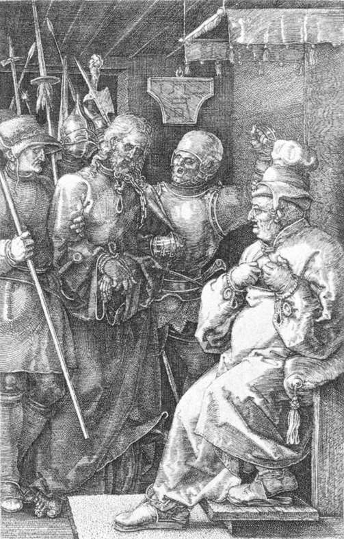 Christ before Caiaphas (No. 4) by DÜRER, Albrecht