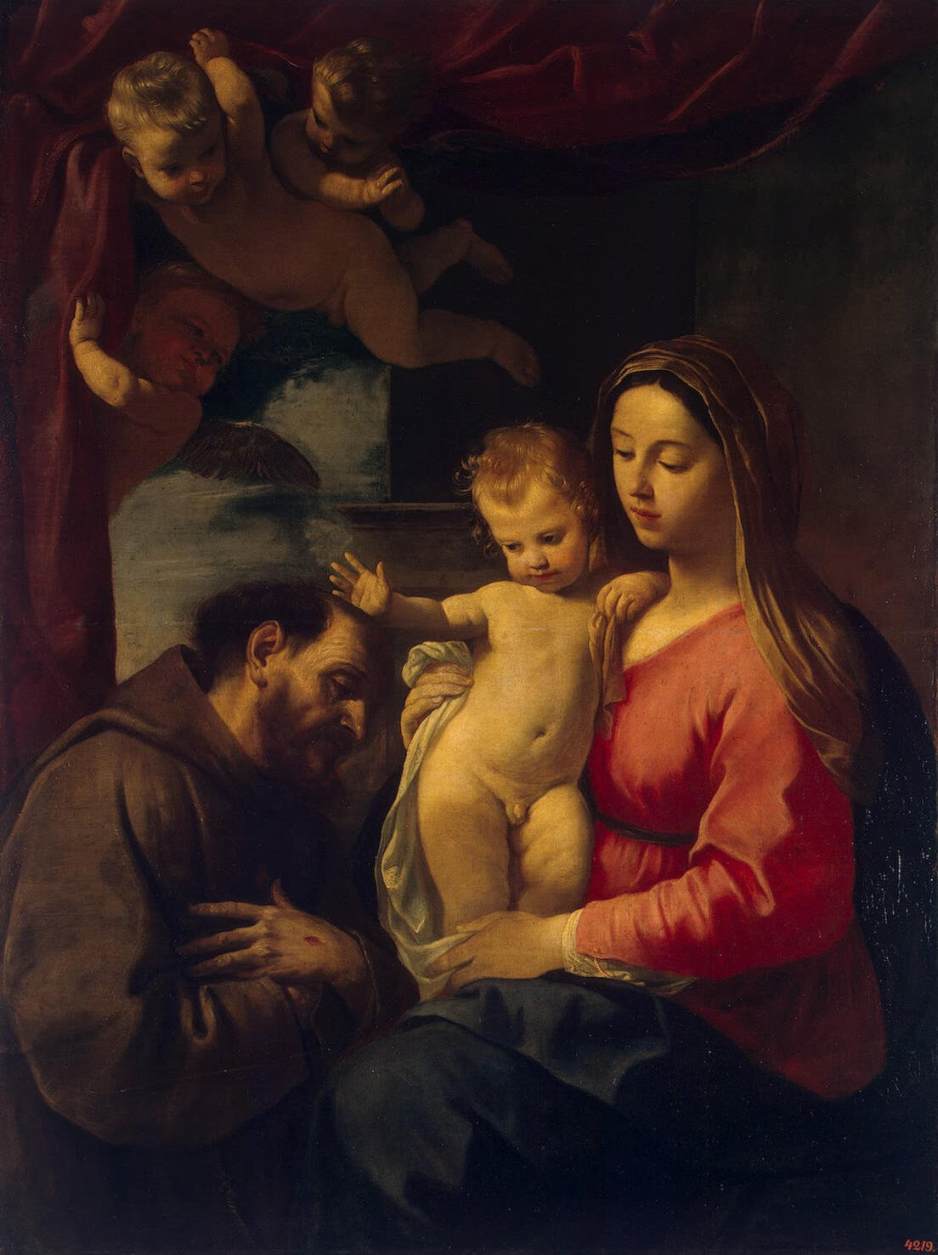 Virgin and Child with St Francis of Assisi by