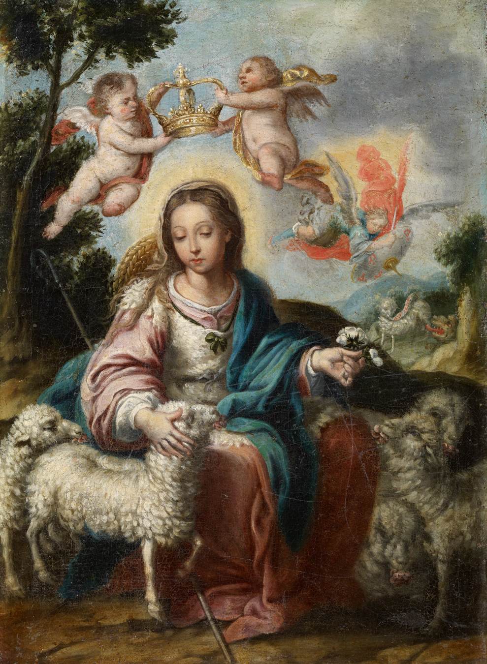 Divine Shepherdess by TOVAR, Alonso Miguel de