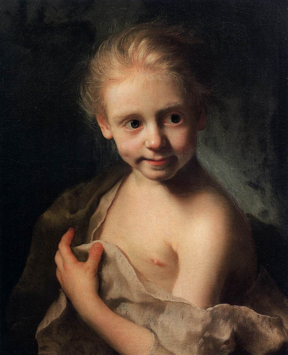 Portrait of a Small Girl by SEYBOLD, Christian