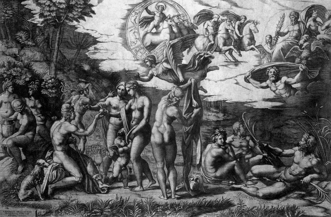 The Judgment of Paris by RAIMONDI, Marcantonio