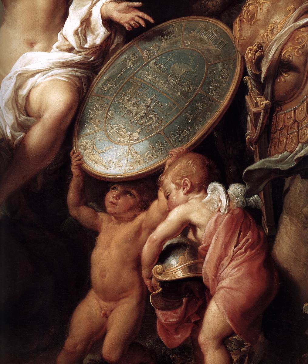 Venus Presenting Aeneas with Armour Forged by Vulcan (detail) by