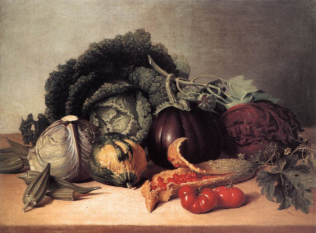 Still Life: Balsam Apples and Vegetables by PEALE, James