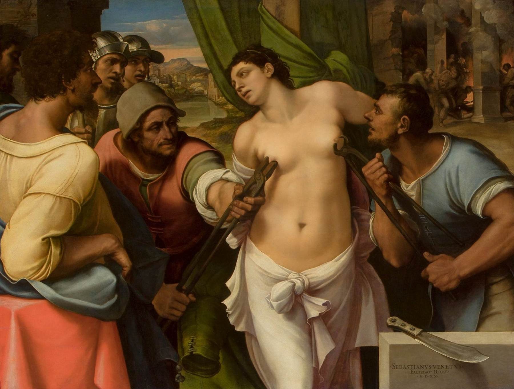 Martyrdom of St Agatha by