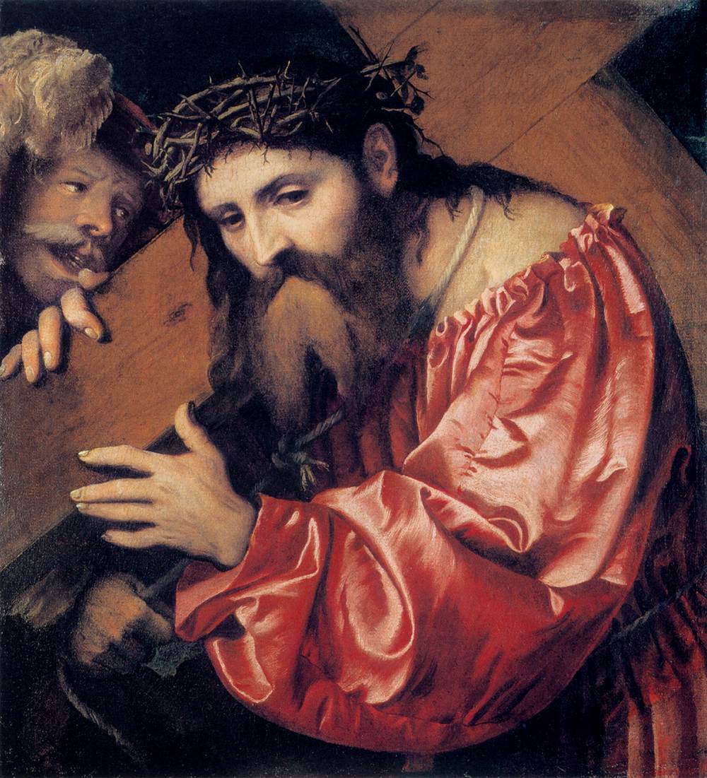 Christ Carrying the Cross by ROMANINO, Girolamo