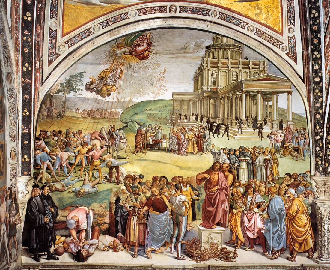 Sermon and Deeds of the Antichrist by SIGNORELLI, Luca