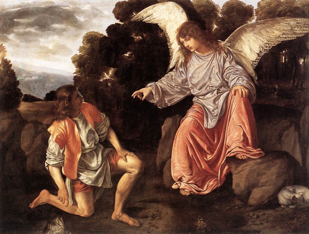 Tobias and the Angel by SAVOLDO, Giovanni Girolamo