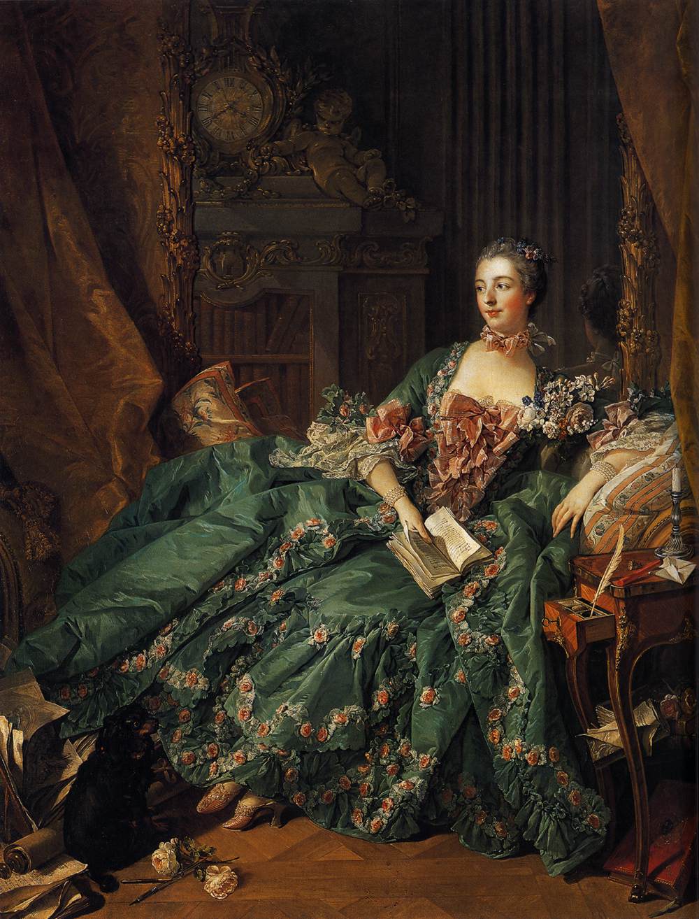 Portrait of Marquise de Pompadour by BOUCHER, François