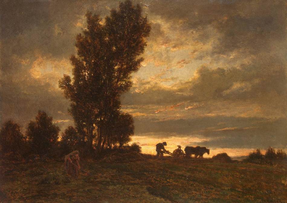 Landscape with a Plowman by