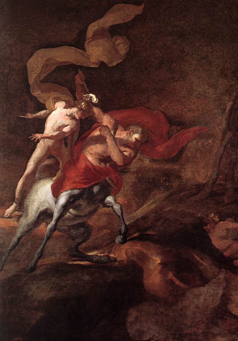 The Education of Achilles by Chiron by PUGET, Pierre