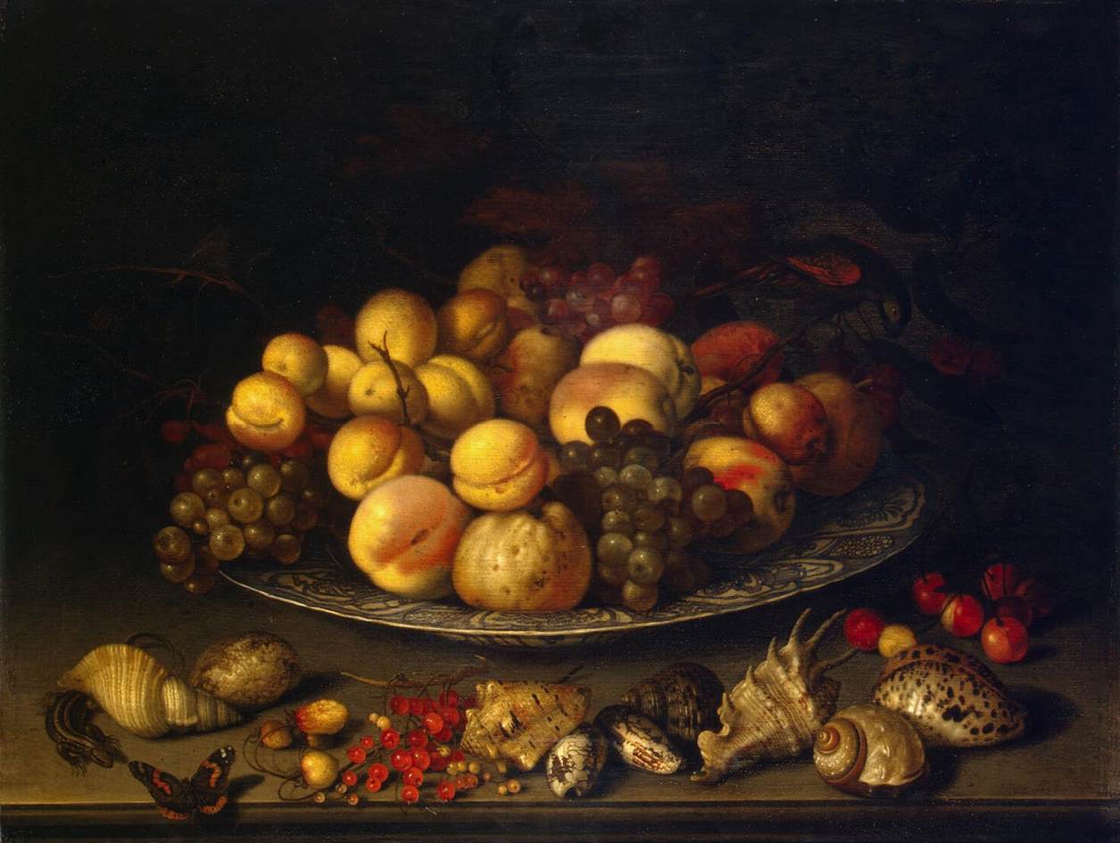 Plate with Fruits and Shells by