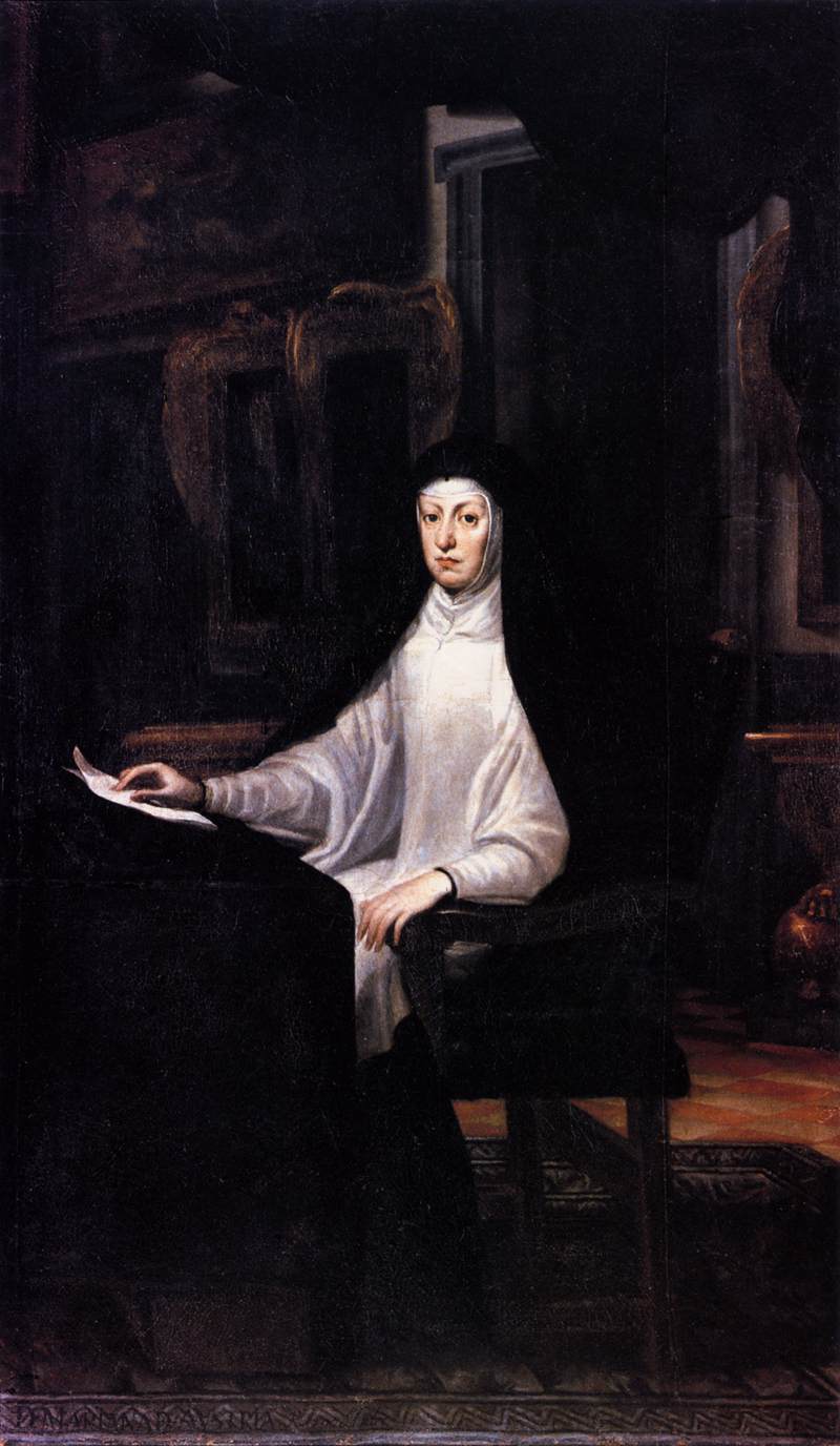 Portrait of Queen Mariana de Austria by CARREÑO DE MIRANDA, Juan