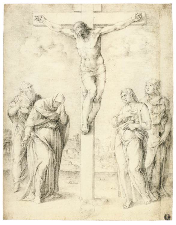 The Crucifixion of Christ with Saints by CLOVIO, Giulio