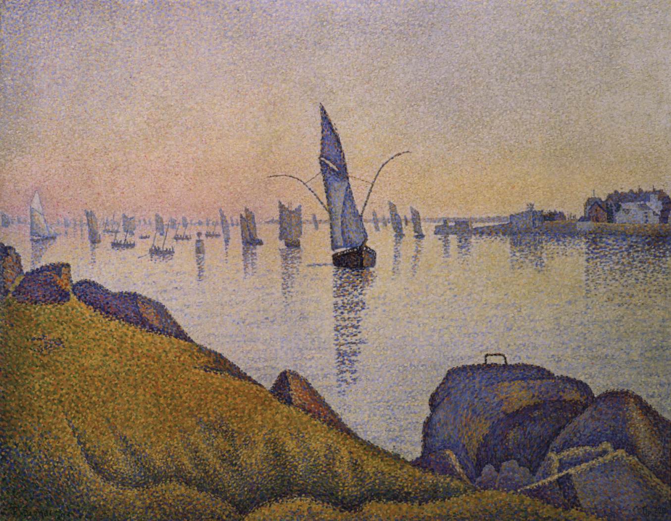 Evening Calm, Concarneau, Opus 220 (Allegro Maestoso) by SIGNAC, Paul