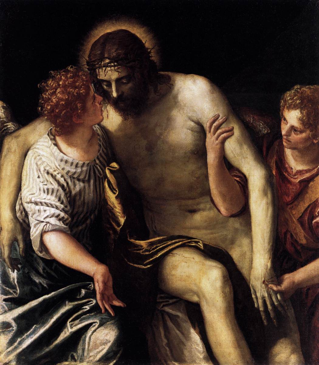 Dead Christ Supported by Two Angels by VERONESE, Paolo