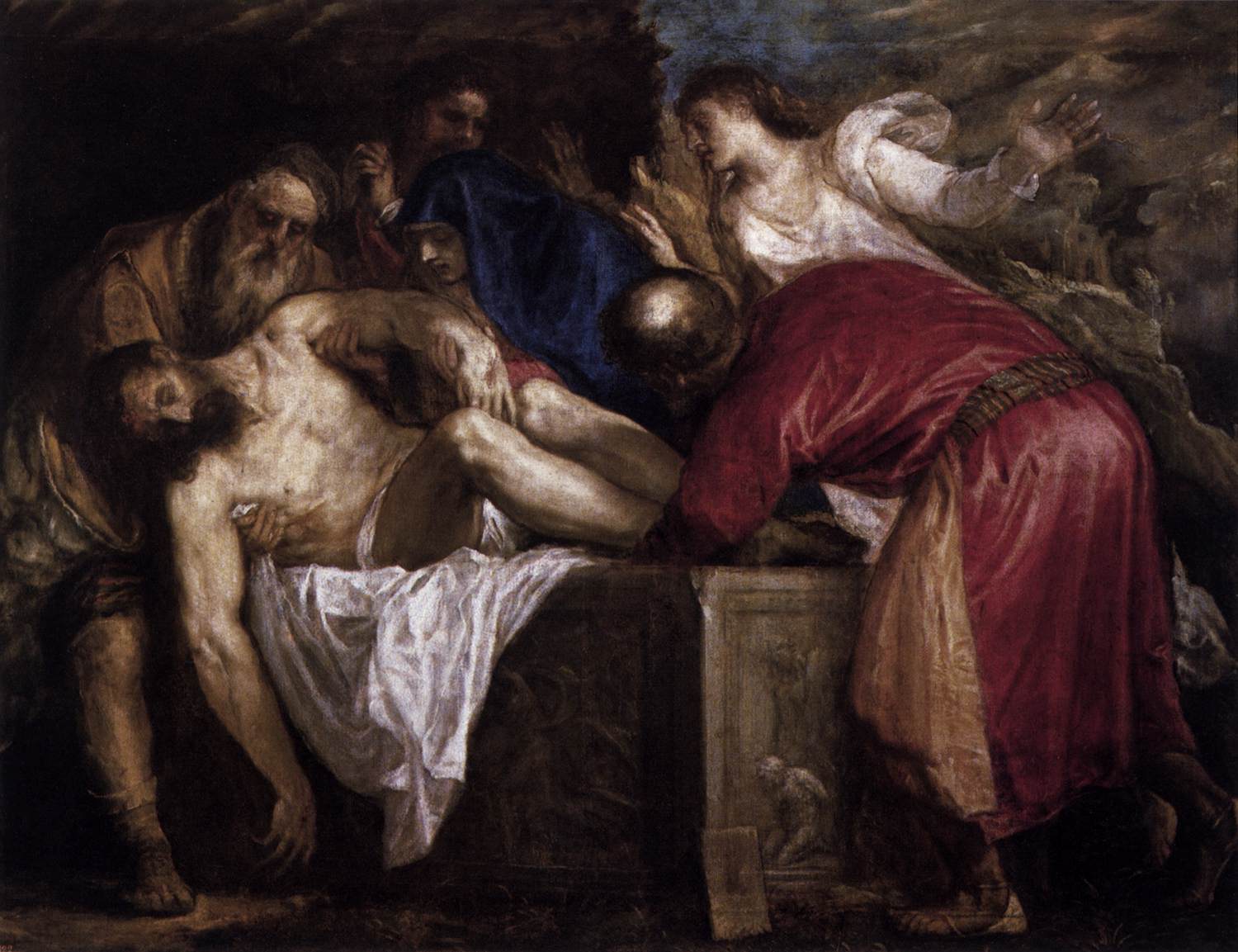 Entombment by TIZIANO Vecellio