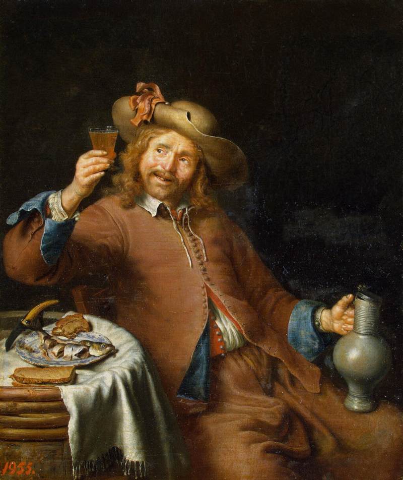 Breakfast of a Young Man by SLINGELAND, Pieter Cornelisz. van