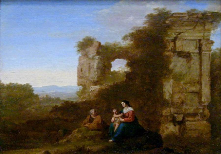 Rest on Flight to Egypt by POELENBURGH, Cornelis van