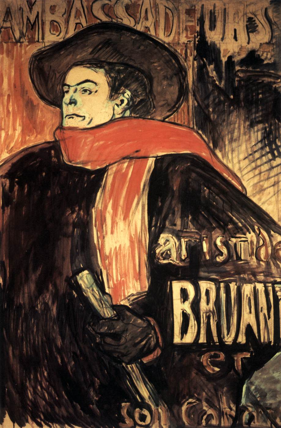 Ambassadeurs: Aristide Bruant by TOULOUSE-LAUTREC, Henri de