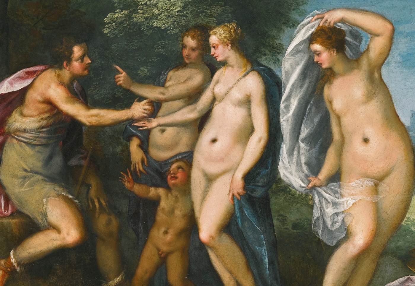 The Judgment of Paris (detail) by