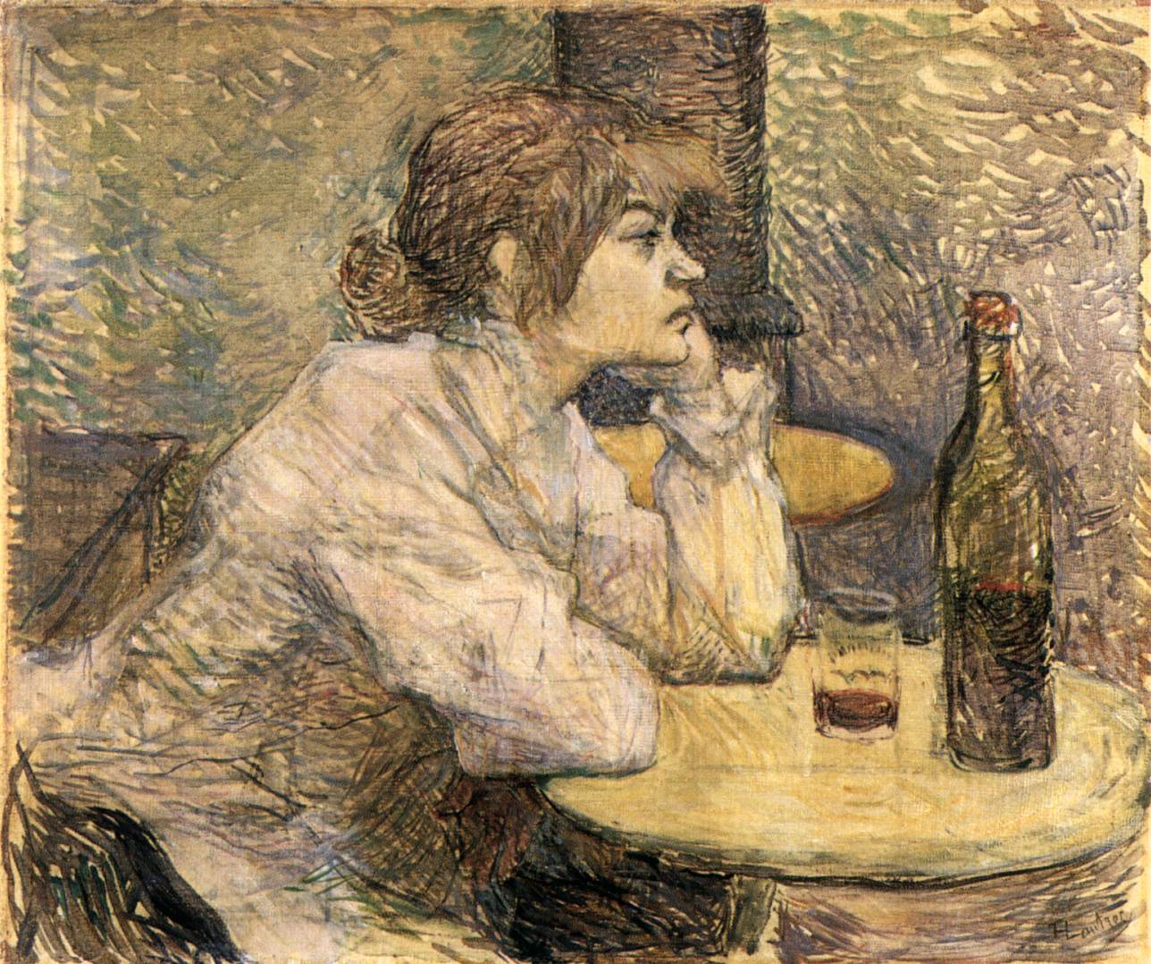 Hangover: The Drinker (Suzanne Valadon) by TOULOUSE-LAUTREC, Henri de