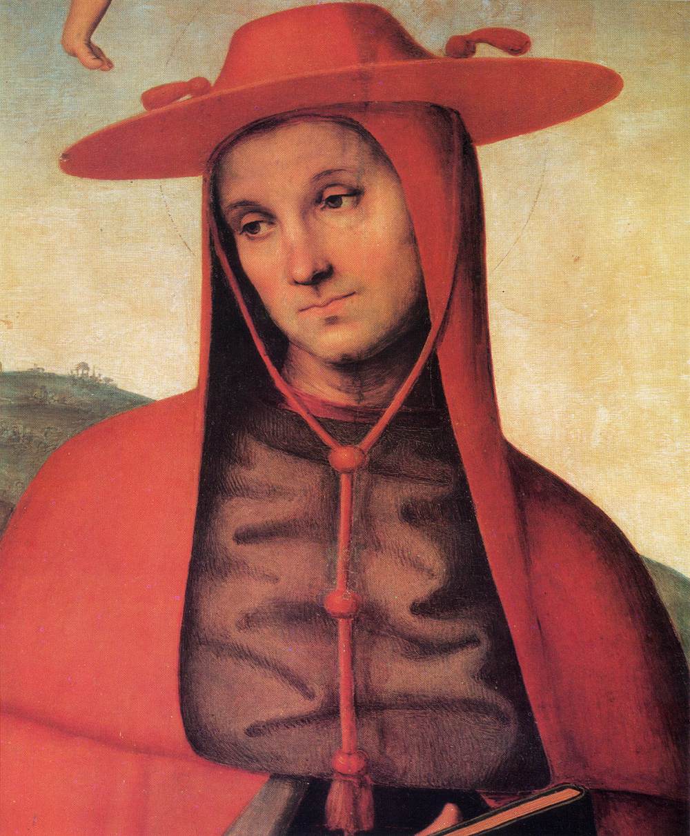 Assumption of the Virgin with Four Saints (detail) by PERUGINO, Pietro