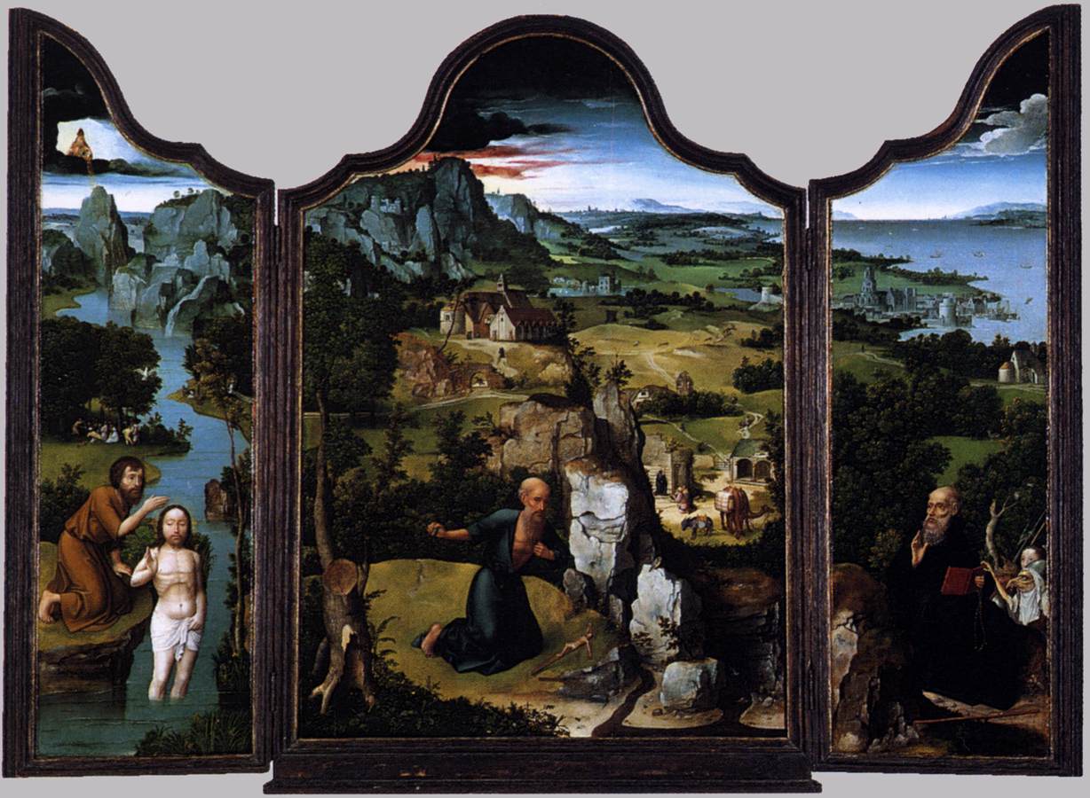 Triptych by PATENIER, Joachim