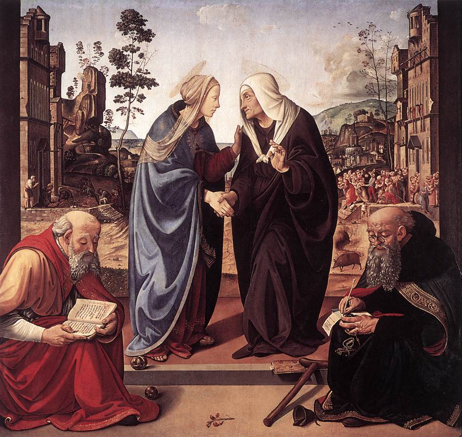 The Visitation with Sts Nicholas and Anthony by