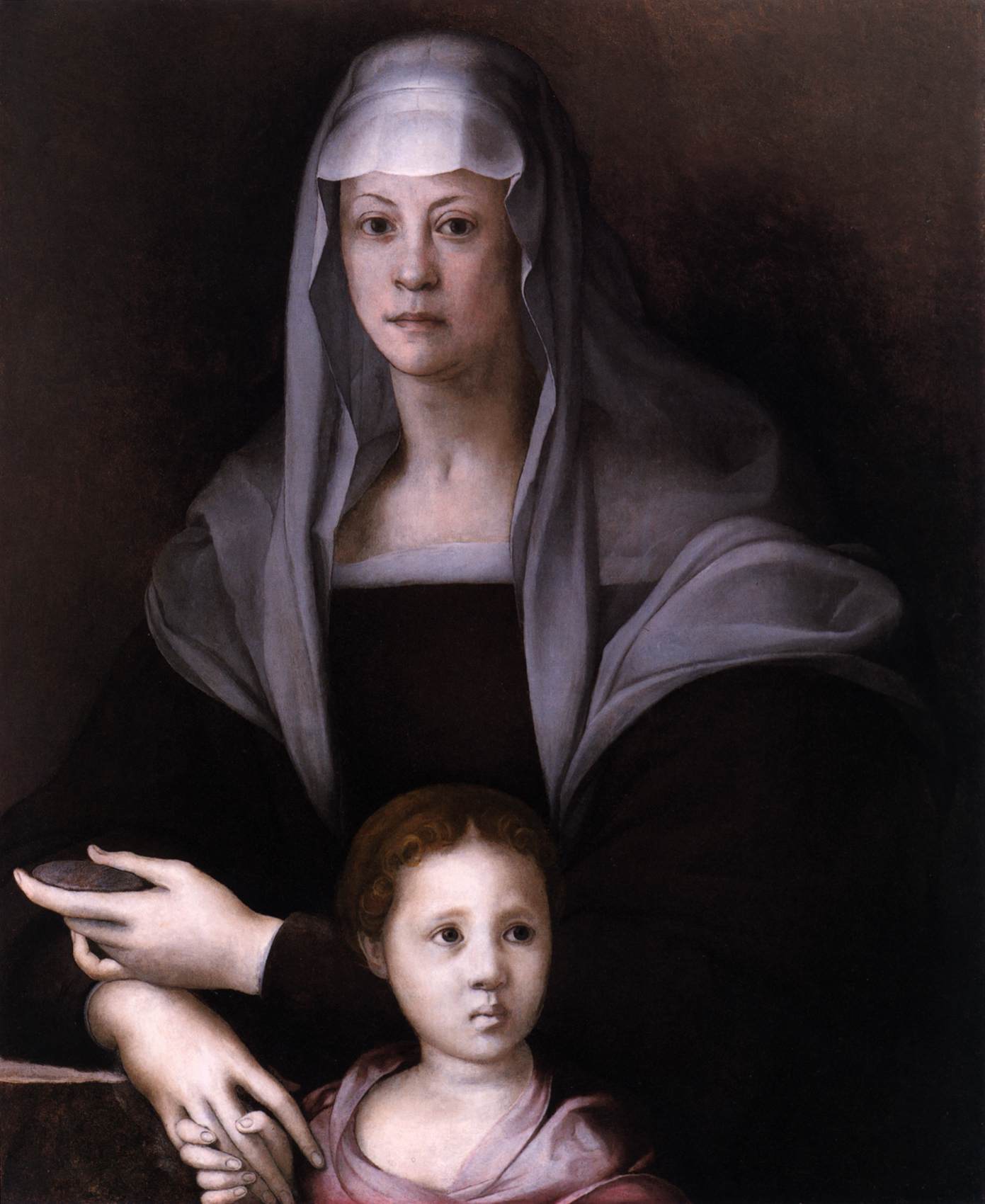 Maria Salviati with Giulia de' Medici by PONTORMO, Jacopo