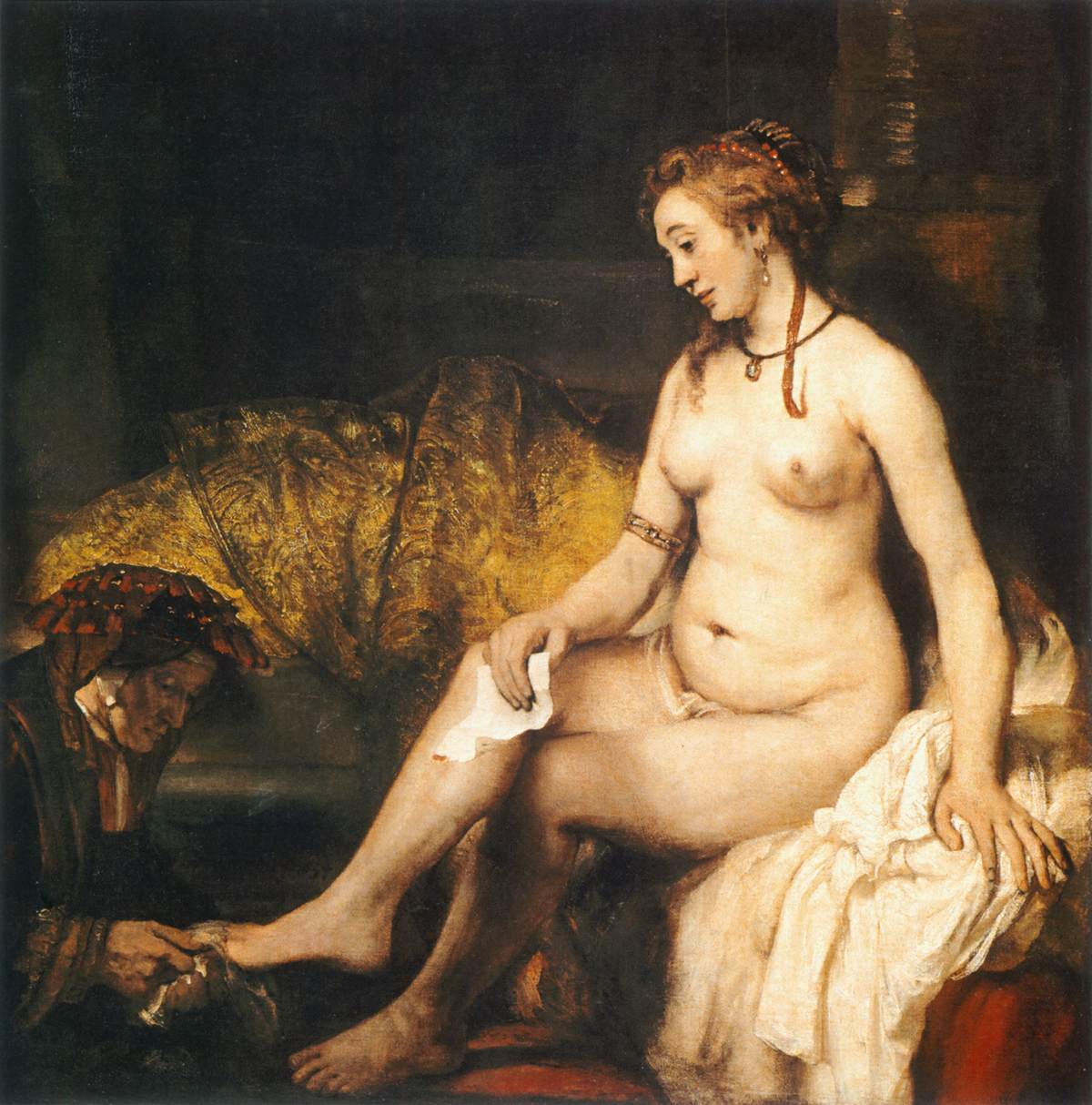 Bathsheba at her Bath by REMBRANDT Harmenszoon van Rijn