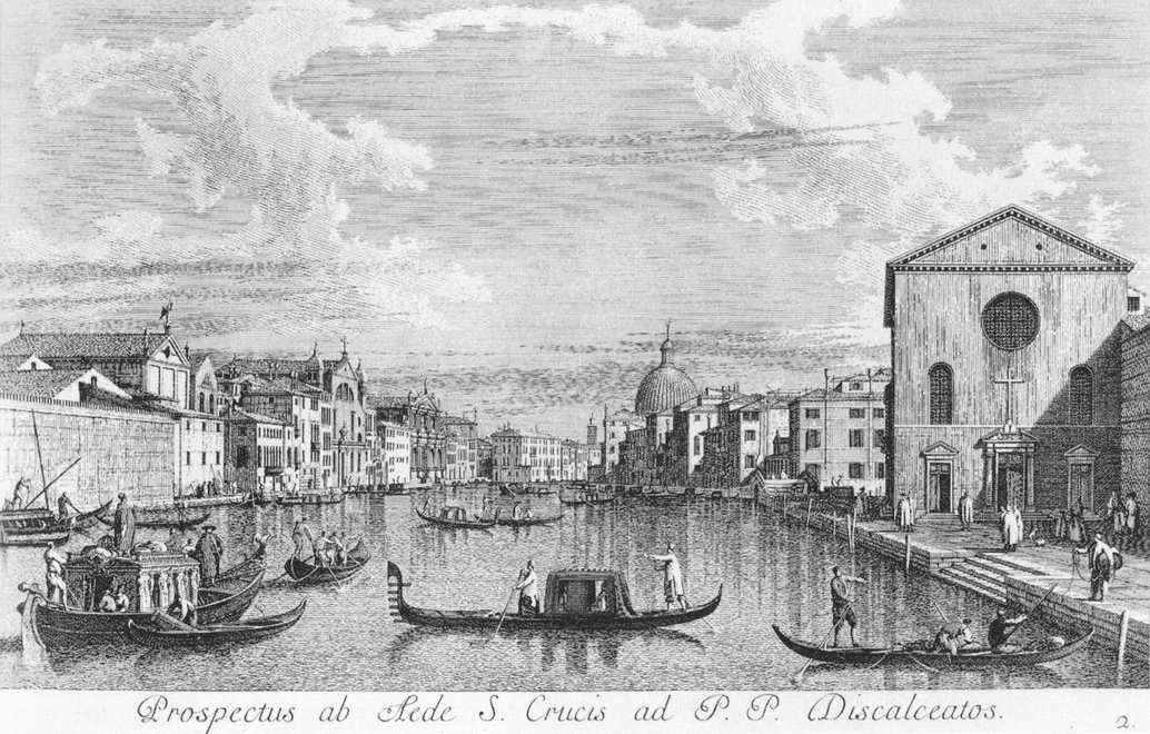 The Canal Grande from Santa Croce to the East by