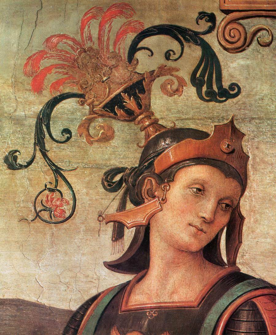 Famous Men of Antiquity (detail) by PERUGINO, Pietro