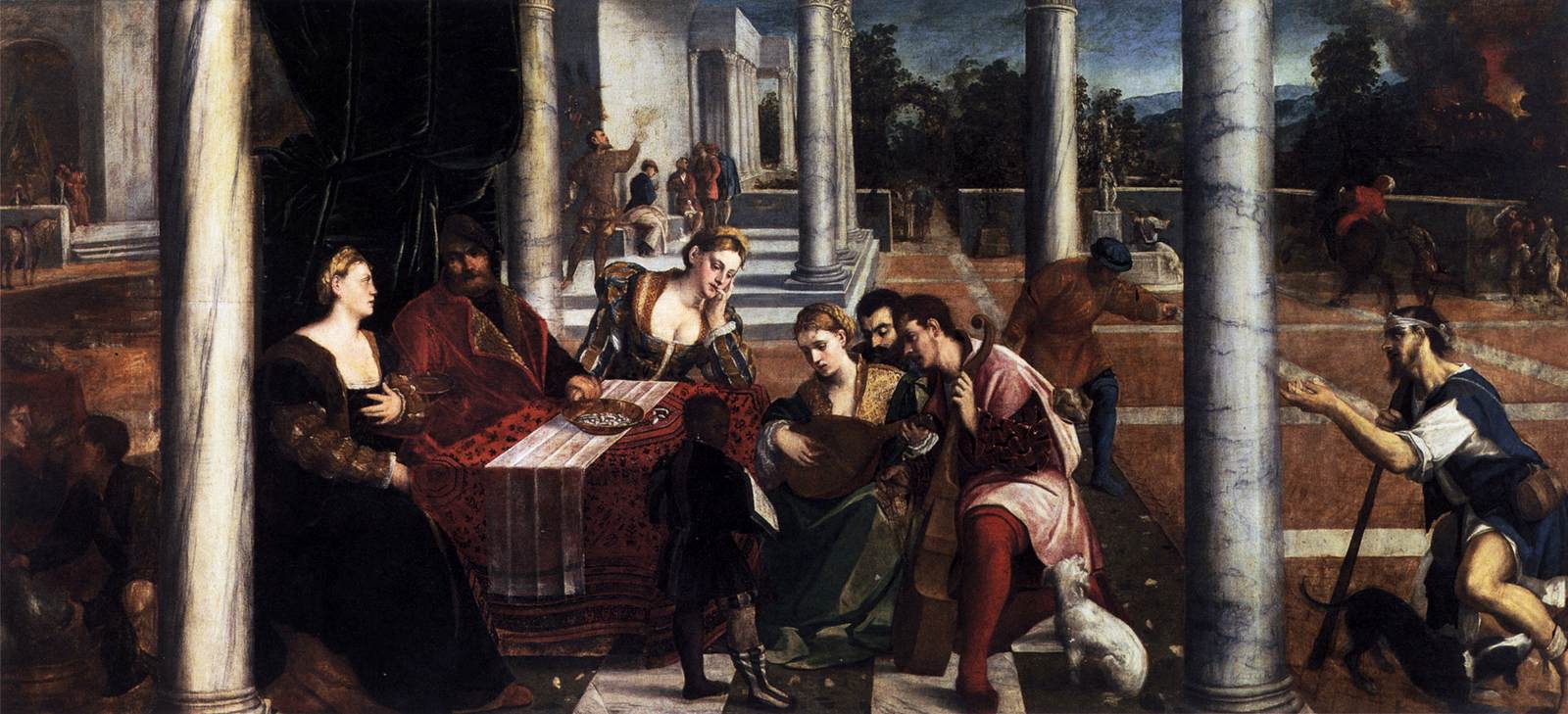 Dives and Lazarus by BONIFACIO VERONESE