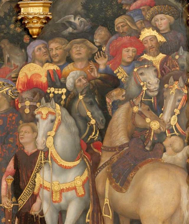 Adoration of the Magi (detail) by