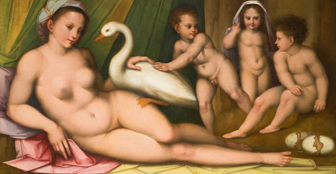 Leda and the Swan by BRESCIANINO, Andrea del