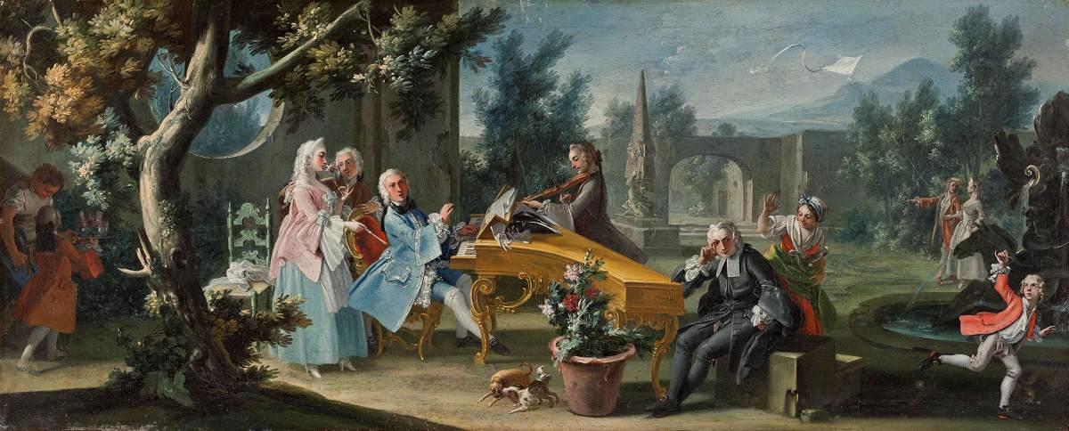 A Concert in a Garden by FALCIATORE, Filippo