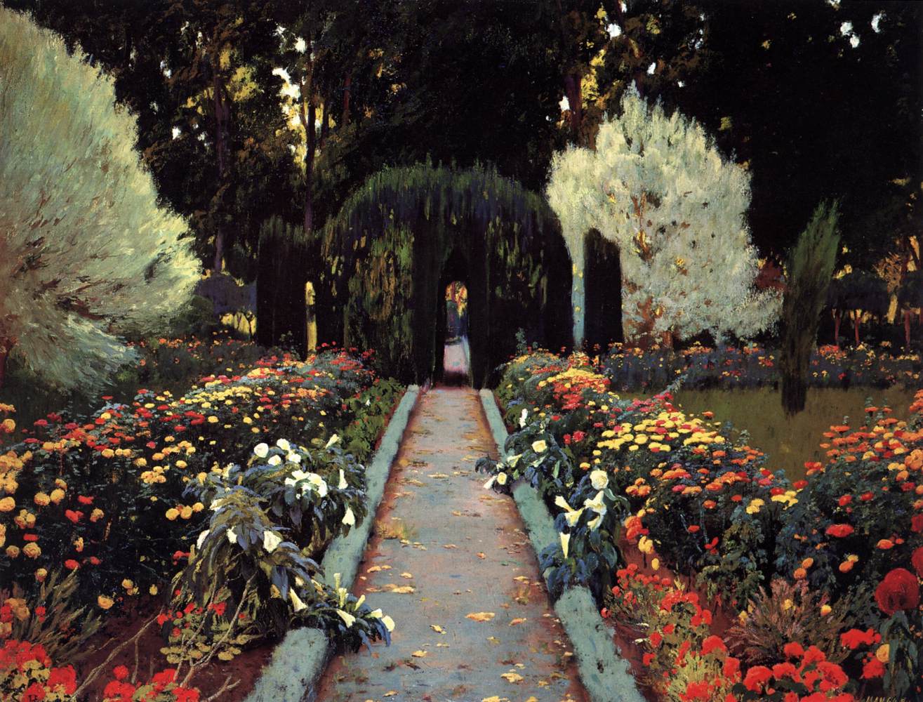 A Garden in Aranjuez by RUSIÑOL Y PRATS, Santiago