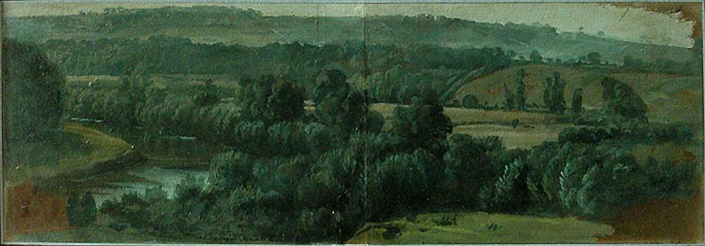 Landscape Study from Nature by DESPORTES, Alexandre-François