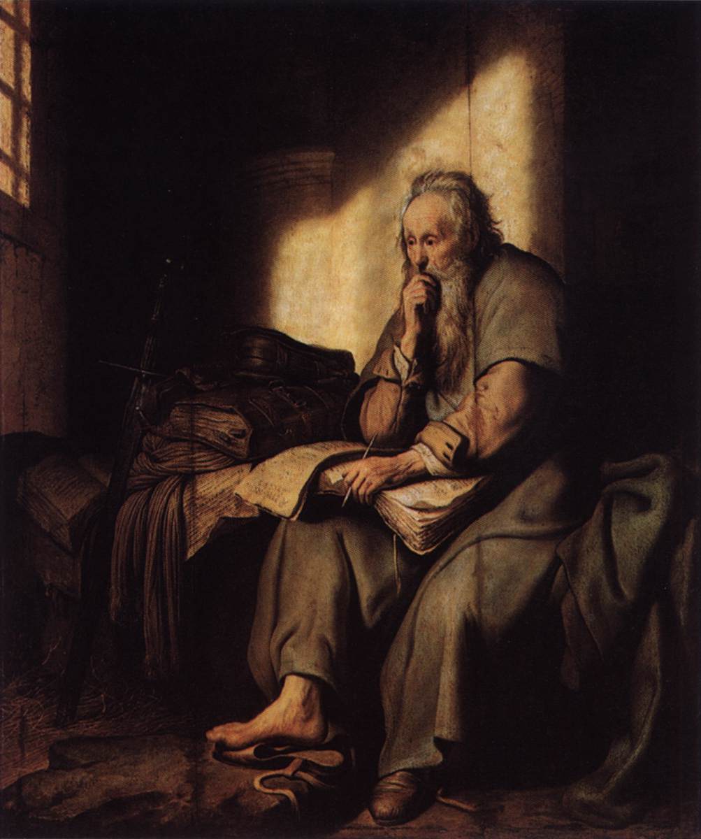 Apostle Paul in Prison by REMBRANDT Harmenszoon van Rijn