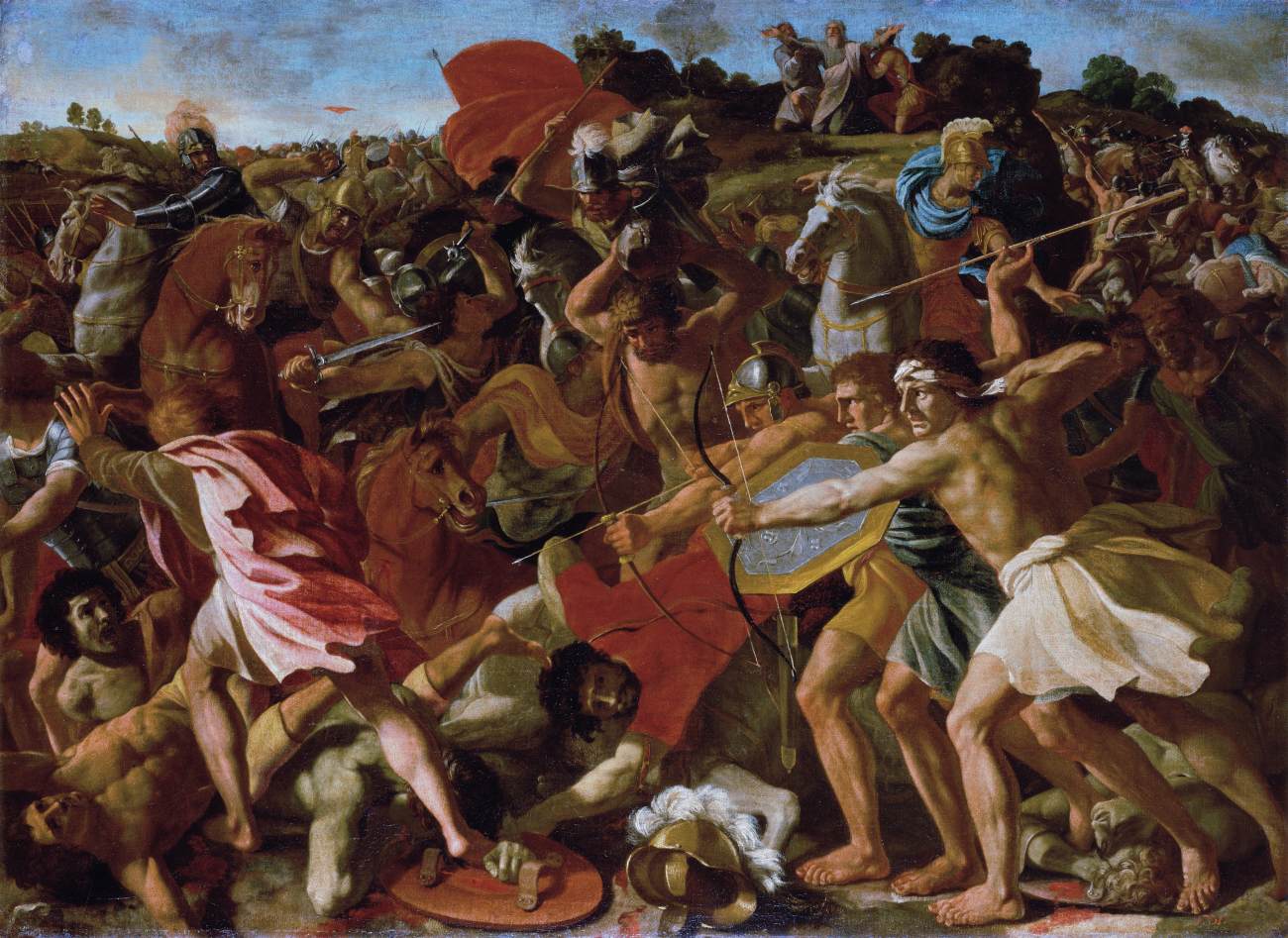 The Battle of the Israelites and Amelekites by POUSSIN, Nicolas