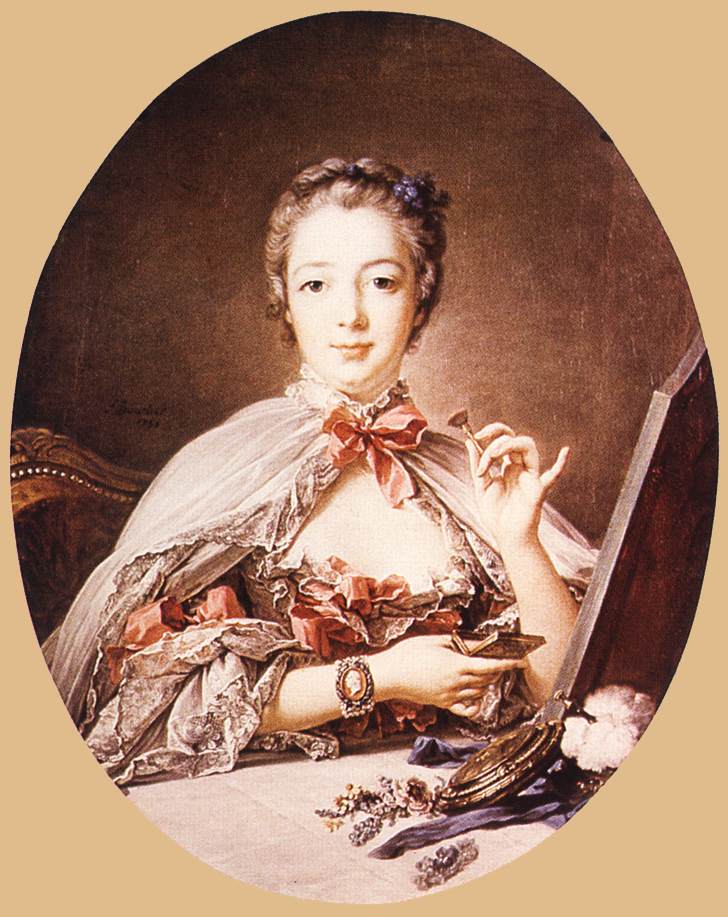 Marquise de Pompadour at the Toilet-Table by BOUCHER, François