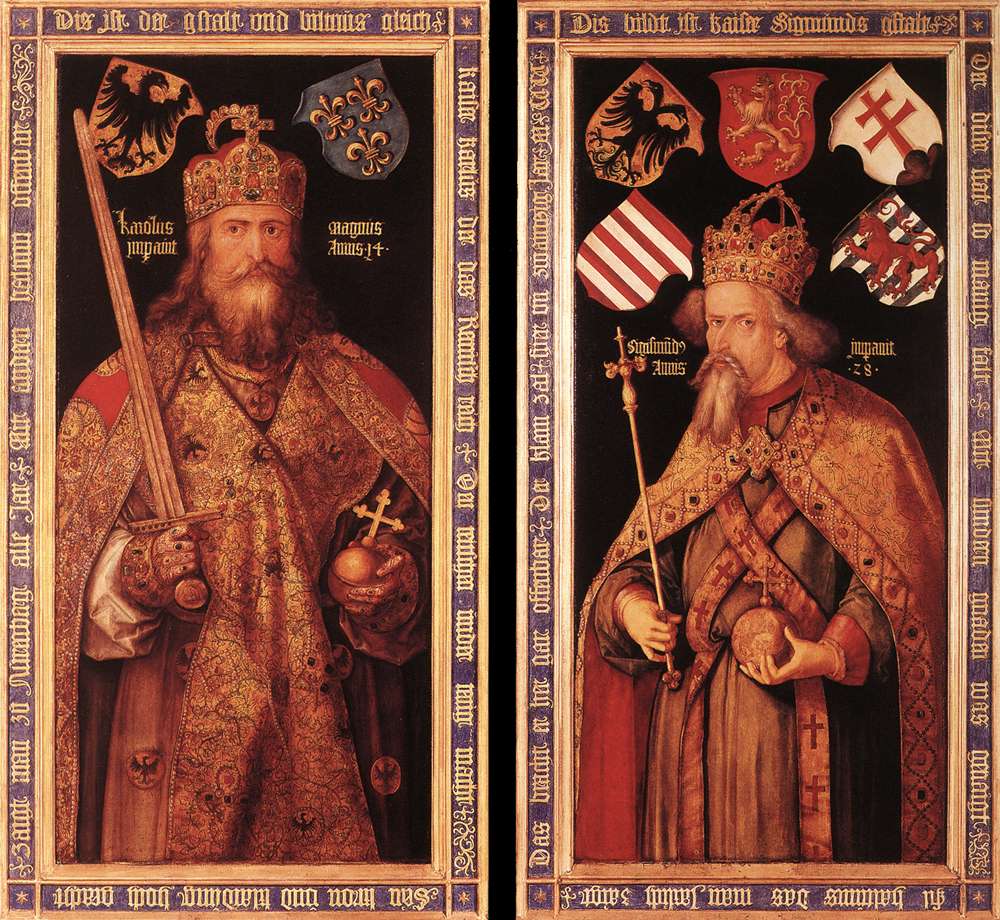 Emperor Charlemagne and Emperor Sigismund by DÜRER, Albrecht