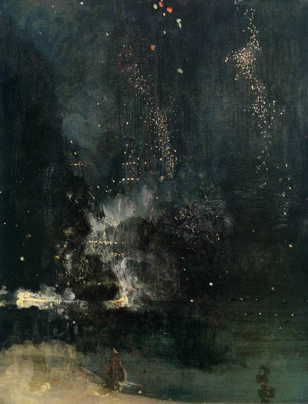 Nocturne in Black and Gold: The Falling Rocket by WHISTLER, James Abbot McNeill