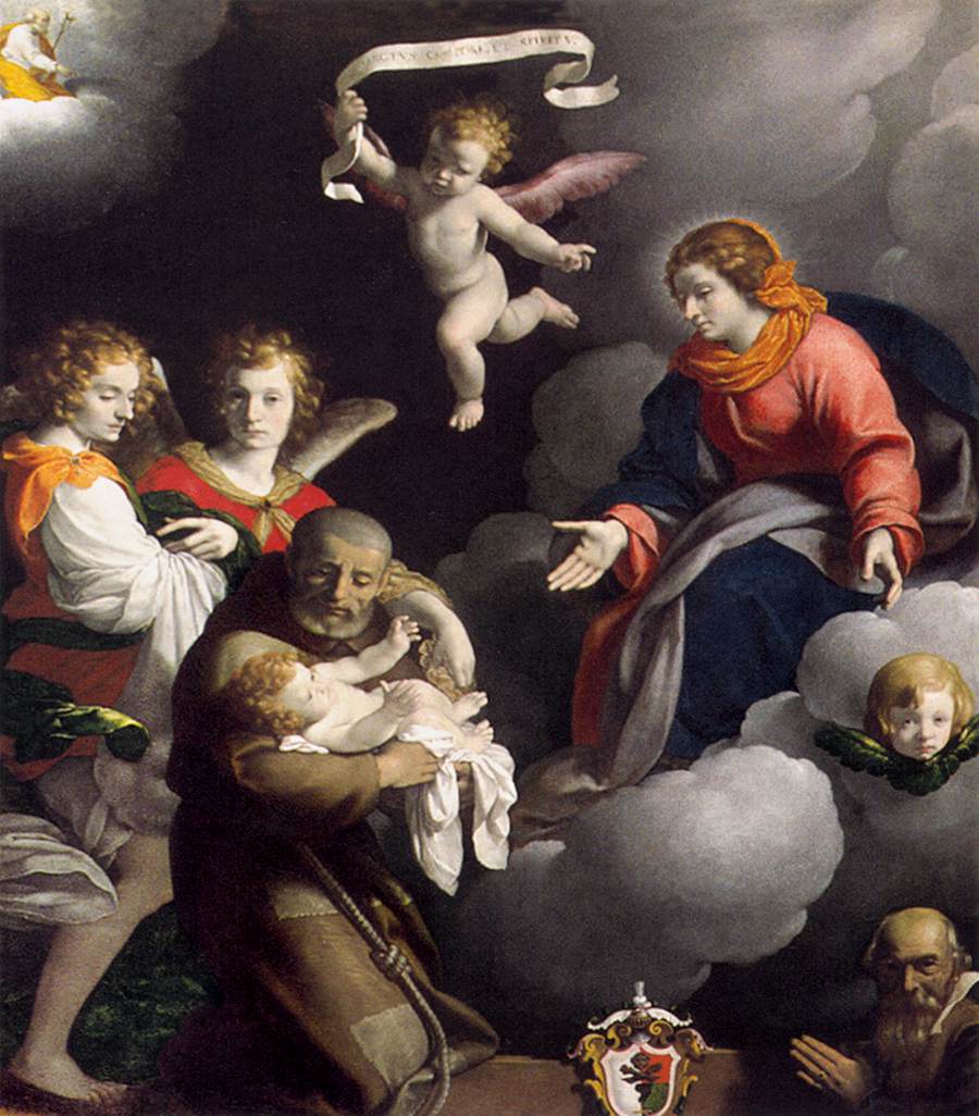 The Vision of St Felix of Cantalice by CERESA, Carlo