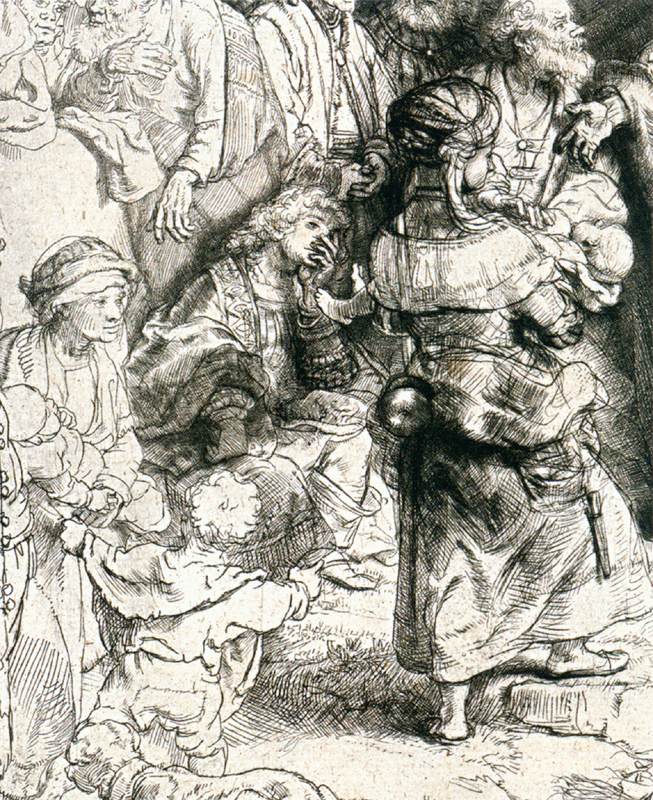 "The 100 Guilder Print" (detail)" by REMBRANDT Harmenszoon van Rijn